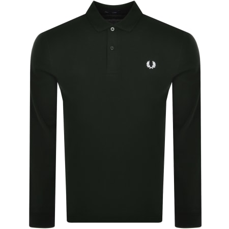 Product Image for Fred Perry Long Sleeved Pique Polo T Shirt Green