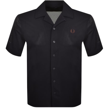 Product Image for Fred Perry Compress Mesh Revere Shirt Navy