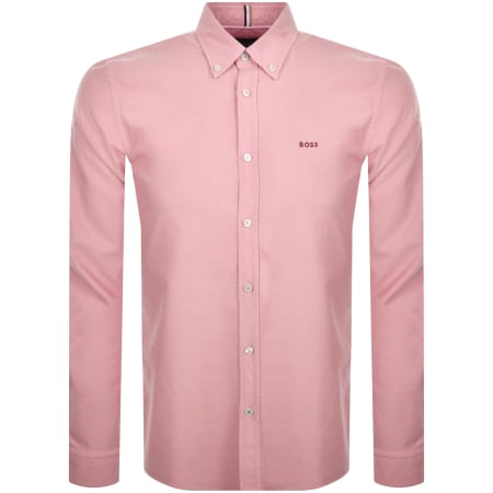 Product Image for BOSS H Roan Long Sleeve Shirt Pink