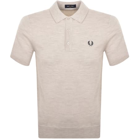 Product Image for Fred Perry Knitted Polo T Shirt Beige
