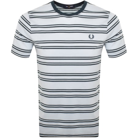 Product Image for Fred Perry Sport Fine Stripe T Shirt Blue