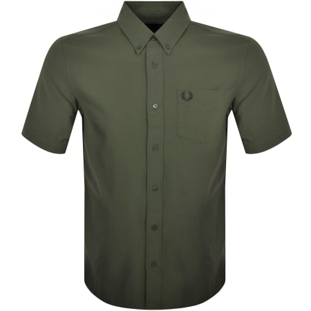 Product Image for Fred Perry Oxford Short Sleeve Shirt Green