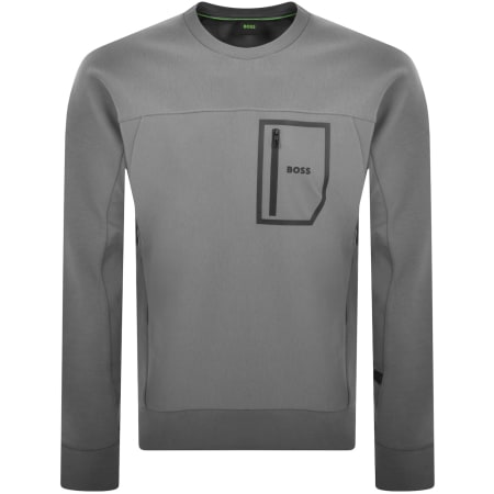 Recommended Product Image for BOSS Salbiq Sweatshirt Grey
