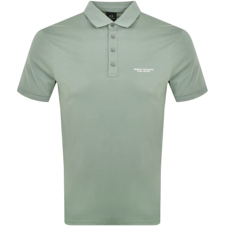 Product Image for Armani Exchange Logo Polo T Shirt Green