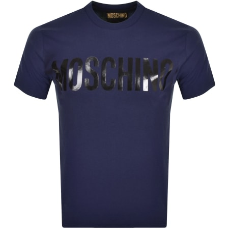 Recommended Product Image for Moschino Logo T Shirt Blue
