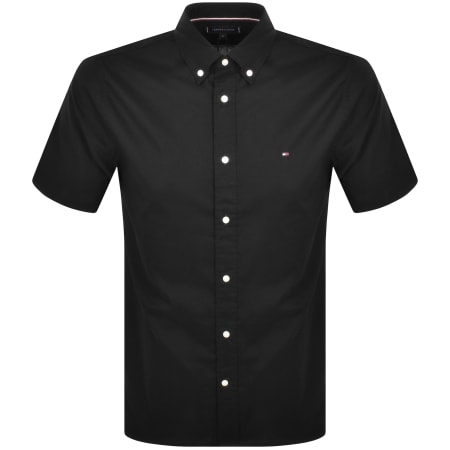 Product Image for Tommy Hilfiger Short Sleeve Poplin Shirt Black