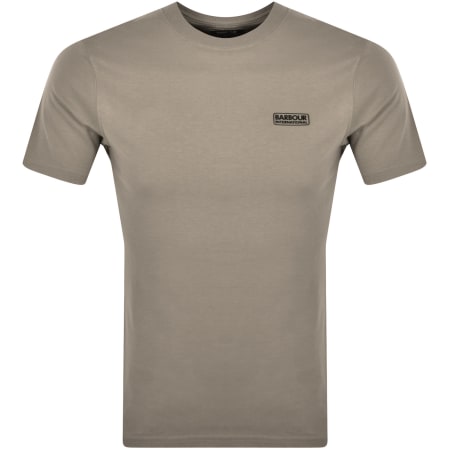 Product Image for Barbour International Small Logo T Shirt Brown