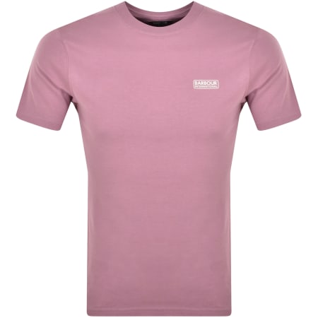 Product Image for Barbour International Small Logo T Shirt Pink