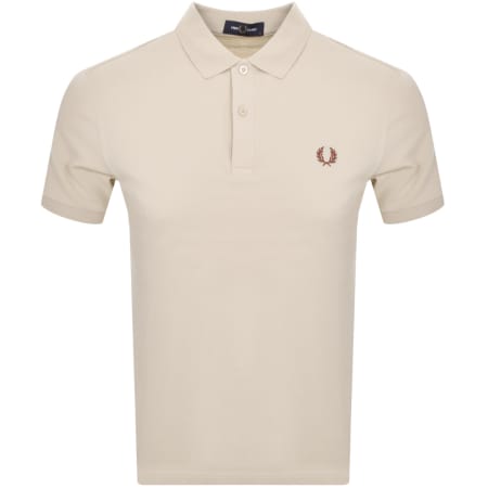 Recommended Product Image for Fred Perry Plain Polo T Shirt Beige