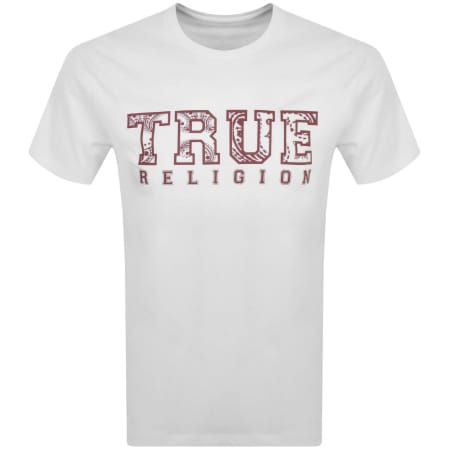 Product Image for True Religion Paisley Flock Logo T Shirt White