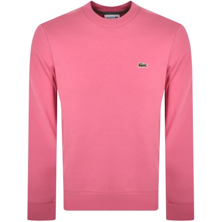 Product Image for Lacoste Crew Neck Sweatshirt Pink