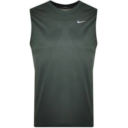 Product Image for Nike Training Dri Fit Logo Vest T Shirt Green