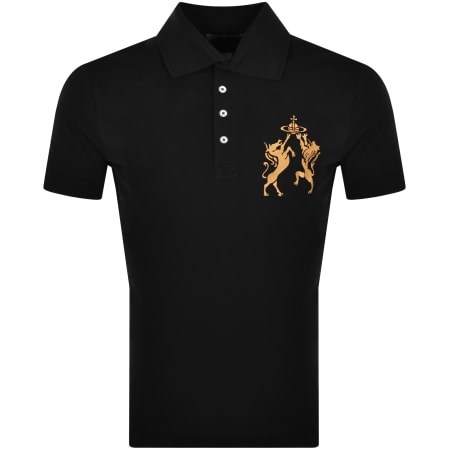 Product Image for Vivienne Westwood Logo Polo T Shirt Black