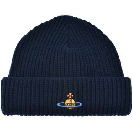 Recommended Product Image for Vivienne Westwood Wool Knit Beanie Navy