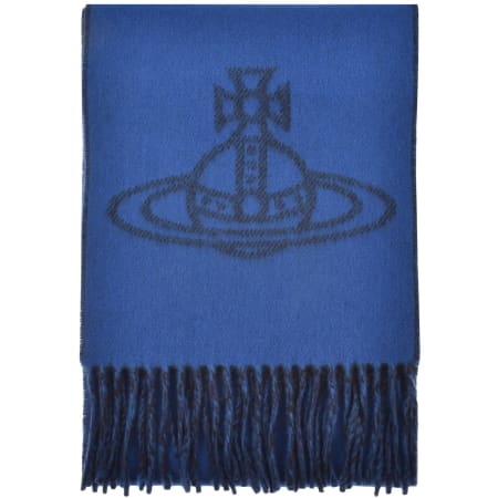 Product Image for Vivienne Westwood Logo Scarf Blue