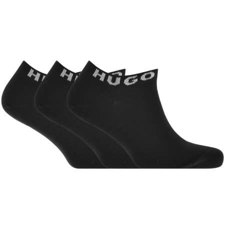 Product Image for HUGO 3 Pack Trainer Socks Black