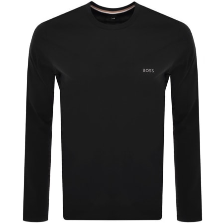Product Image for BOSS Long Sleeve Logo T Shirt Black