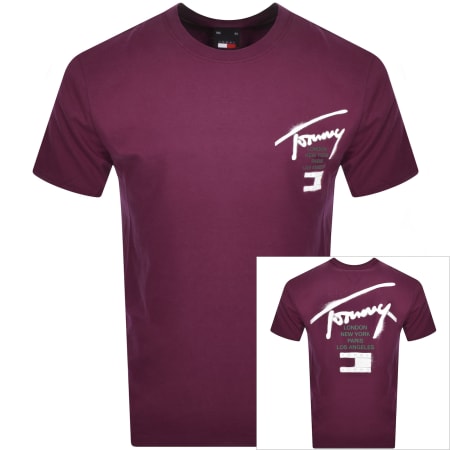 Product Image for Tommy Jeans Graffiti T Shirt Purple