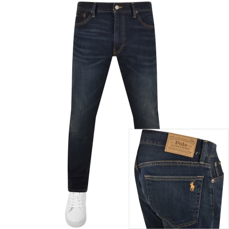Product Image for Ralph Lauren Parkside Tapered Fit Dark Wash Jeans