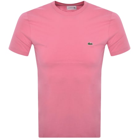Product Image for Lacoste Crew Neck T Shirt Pink