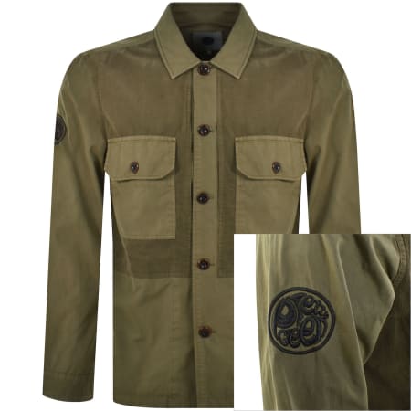 Product Image for Pretty Green Mountfield Overshirt Khaki