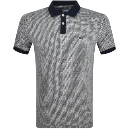 Product Image for Pretty Green Travis Jacquard Polo T Shirt Navy