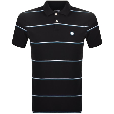 Product Image for Pretty Green Mountfield Stripe Polo T Shirt Black