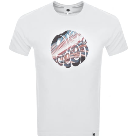 Product Image for Pretty Green Sundown Logo T Shirt White