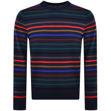 Recommended Product Image for Paul Smith Crew Neck Knit Jumper Navy