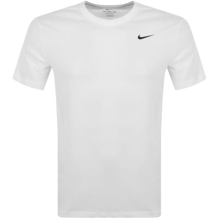 Product Image for Nike Training Dri Fit Logo T Shirt White