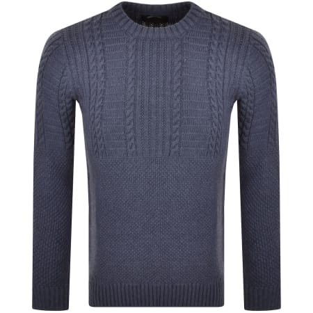Recommended Product Image for Superdry Jacob Cable Knit Jumper Blue