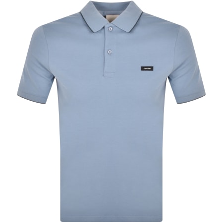 Product Image for Calvin Klein Pique Tipping Polo T Shirt Blue