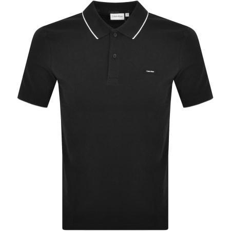 Product Image for Calvin Klein Pique Tipping Polo T Shirt Black