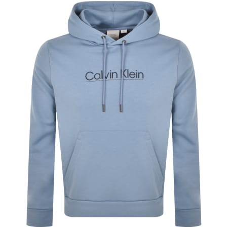 Product Image for Calvin Klein Raised Line Logo Hoodie Blue