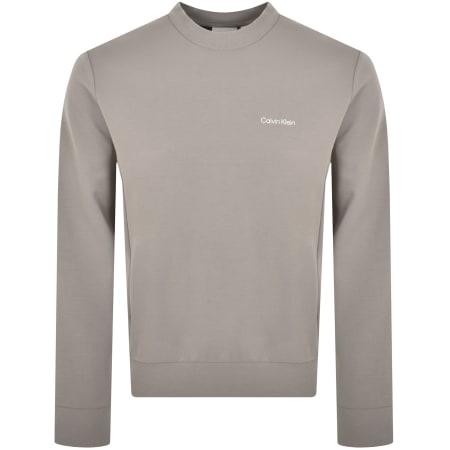 Product Image for Calvin Klein Micro Logo Repreve Sweatshirt Grey