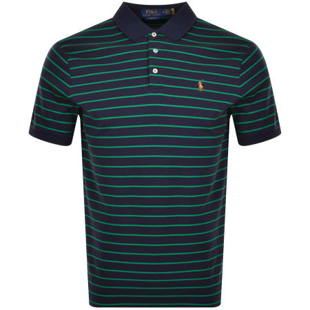 Product Image for Ralph Lauren Striped Polo T Shirt Navy