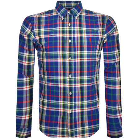 Product Image for Ralph Lauren Check Long Sleeve Shirt Blue