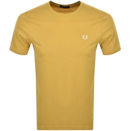 Product Image for Fred Perry Crew Neck T Shirt Yellow