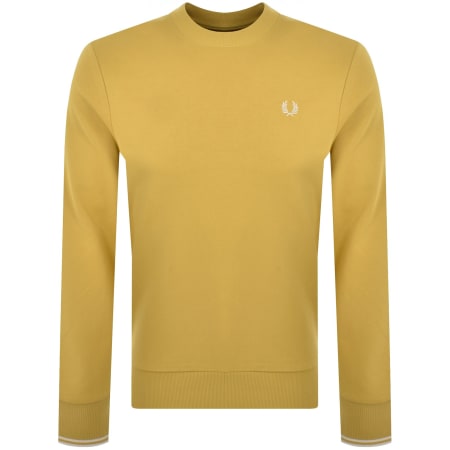 Product Image for Fred Perry Crew Neck Sweatshirt Yellow
