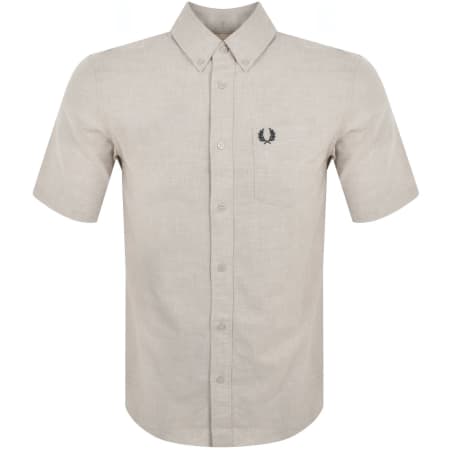 Product Image for Fred Perry Oxford Short Sleeve Shirt Beige
