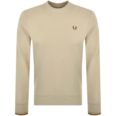 Recommended Product Image for Fred Perry Crew Neck Sweatshirt Beige