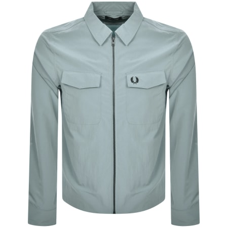 Product Image for Fred Perry Zip Overshirt Blue