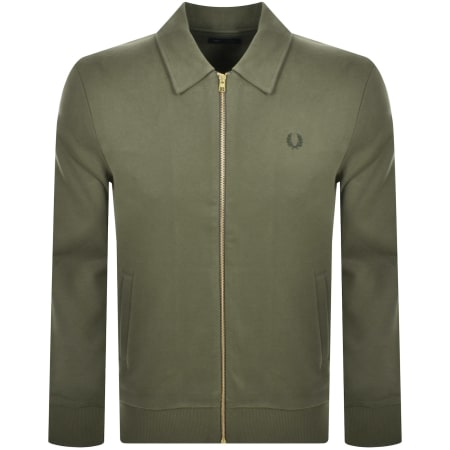 Product Image for Fred Perry Full Zip Sweatshirt Green