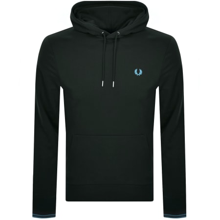 Product Image for Fred Perry Tipped Logo Hoodie Green