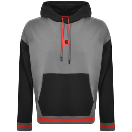 Recommended Product Image for HUGO X RB Dicheck Hoodie Grey
