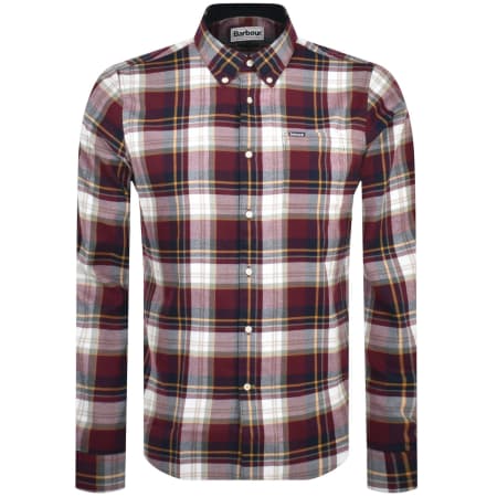 Product Image for Barbour Crossfell Tailored Check Shirt Burgundy
