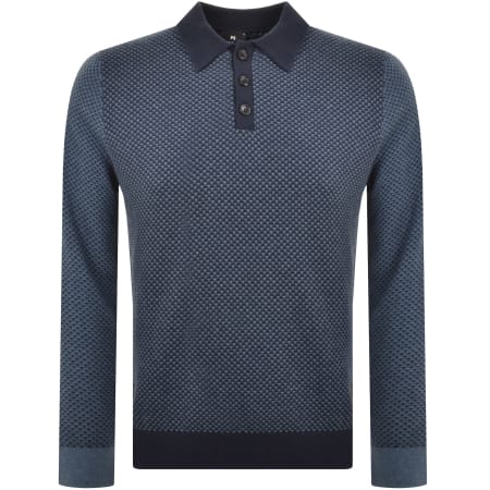 Product Image for Paul Smith Sweater Polo T Shirt Navy
