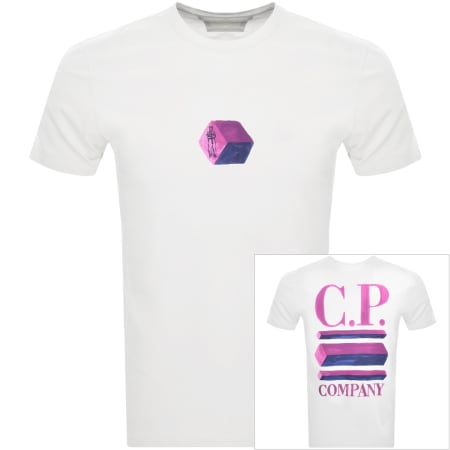 Product Image for CP Company Jersey T Shirt White