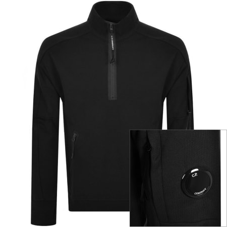Product Image for CP Company Half Zip Sweatshirt Black