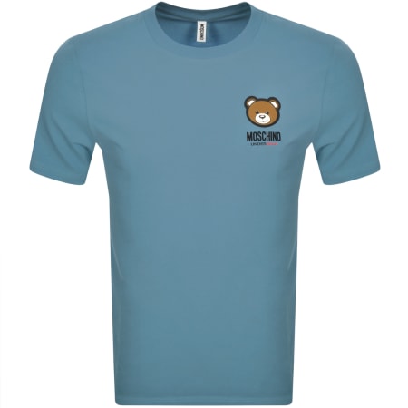 Product Image for Moschino Bear Logo T Shirt Blue